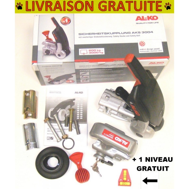 Stabilisateur ALKO AKS3004 avec antivol et niveau GRATUIT