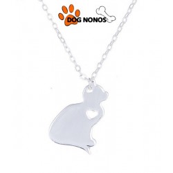 Pendentif chat assis