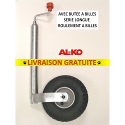 Roue jockey gonflable ALKO avec collier