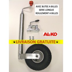 Roue jockey gonflable ALKO avec collier