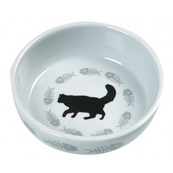 Gamelle en céramique motif chat
