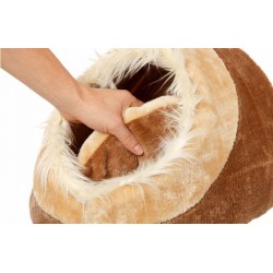 Igloo doux pour chat